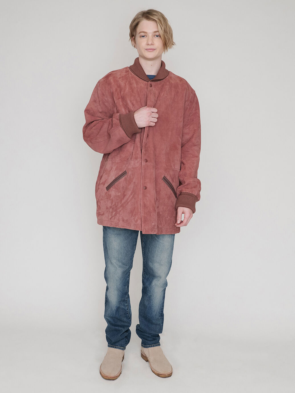 LEVI'S® MADE&CRAFTED®スエードスポーツジャケット COPPER BROWN